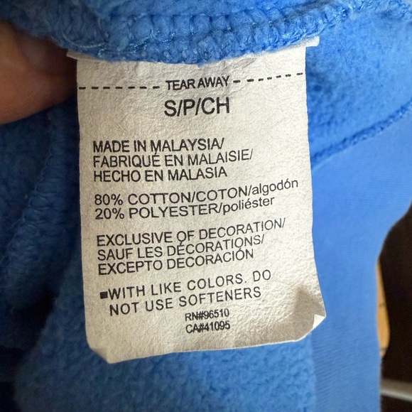 Under Armour Women's Blue long sleeve half zip Sweater cropped boxy fit - Picture 5 of 5